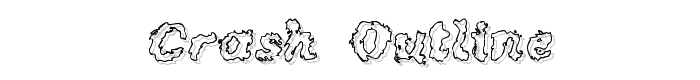 Crash Outline font